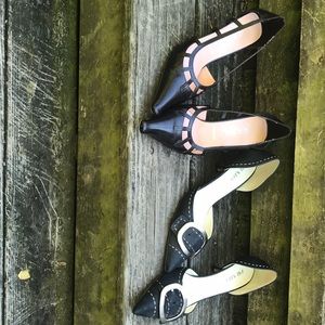 Two pair of Prada gently worn womens shoes. 37.5.